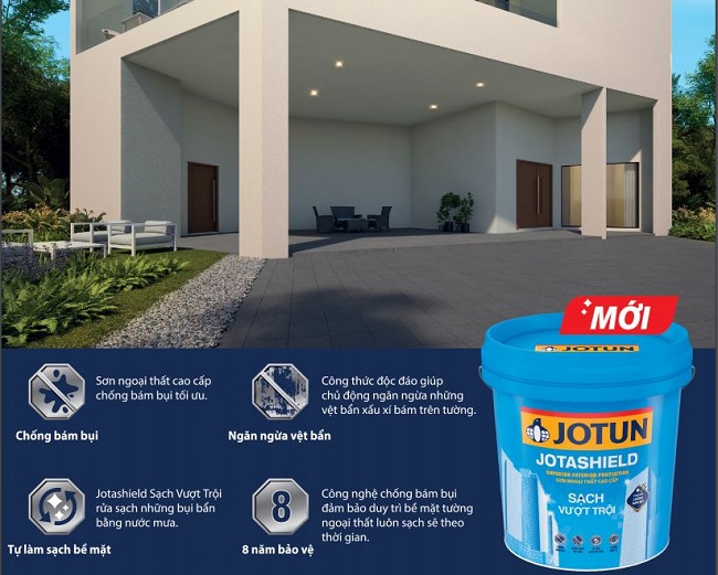 Ưu điểm nổi bật của sơn Jotun Jotashield Sạch Vượt Trội Ưu điểm nổi bật của sơn Jotun Jotashield Sạch Vượt Trội
