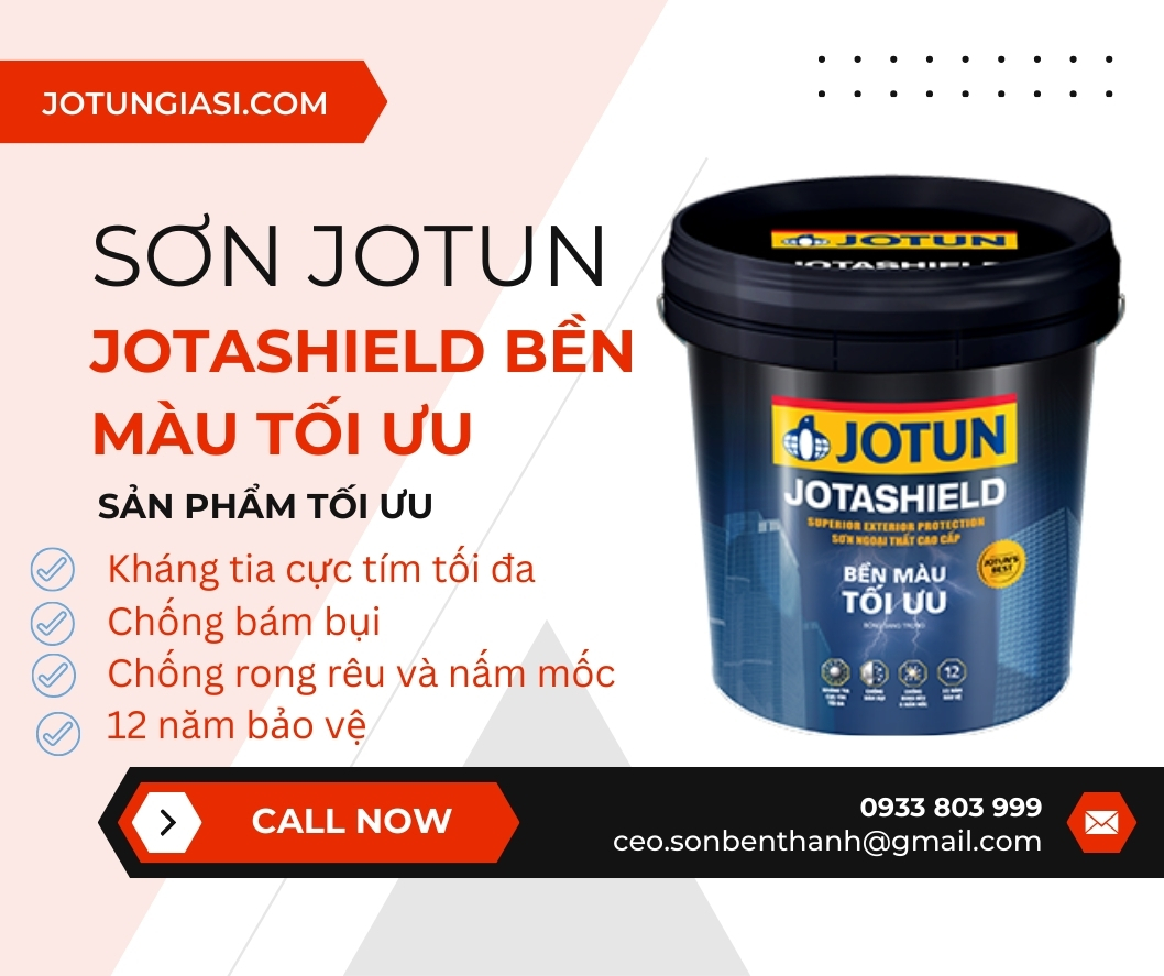 Tính năng nổi trội Sơn Jotun Jotashield Bền Màu Tối Ưu