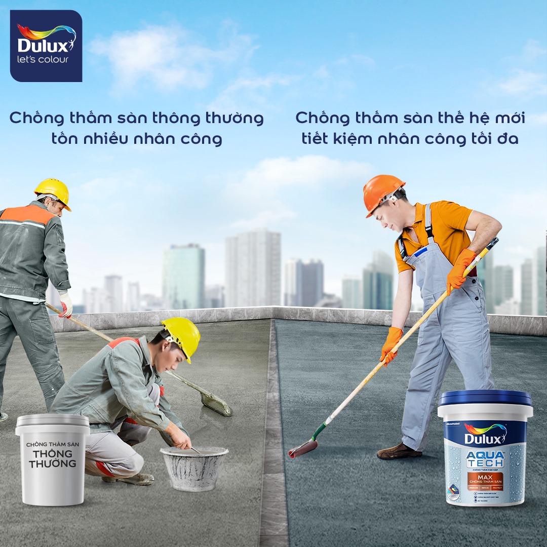 Sơn chống thấm sàn Dulux Aquatech Max V910 -20kg