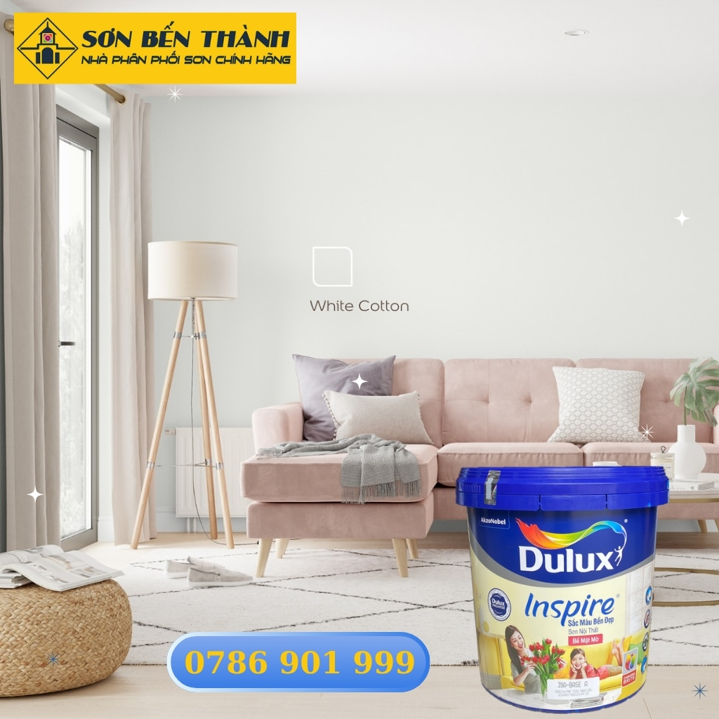 Sơn Dulux Inspire Nội Thất Sắc Màu Bền Đẹp Bề Mặt Mờ 39A