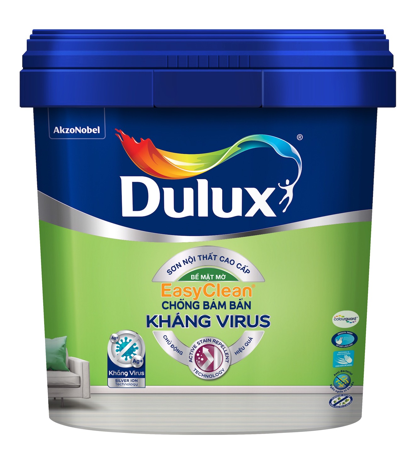 Sơn Dulux EasyClean Chống Bám Bẩn Kháng Virus – Bề Mặt Mờ Sơn Dulux EasyClean Chống Bám Bẩn Kháng Virus – Bề Mặt Mờ