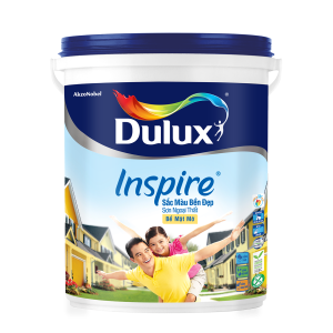 Sơn Dulux Inspire Ngoại Thất Sắc Màu Bền Đẹp Bề Mặt Mờ -15L