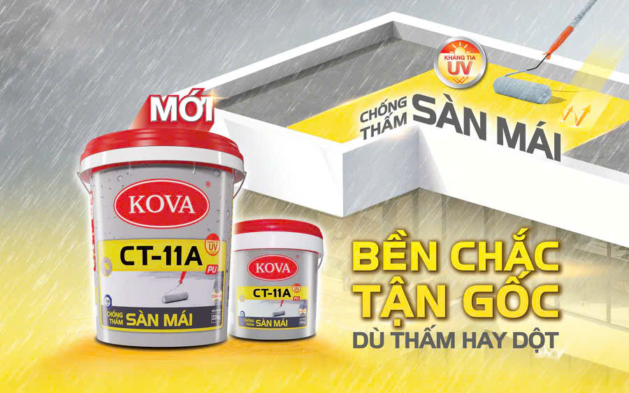 Chống thấm KOVA CT-11A PU Sàn Mái-20Kg