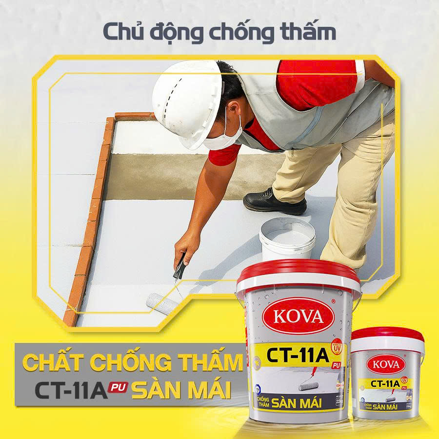 Chống thấm KOVA CT-11A PU Sàn Mái-20Kg