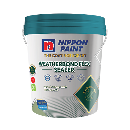 Sơn lót ngoại thất Nippon Weatherbond Flex Sealer -18L ( Sơn Nippon Dự Án)