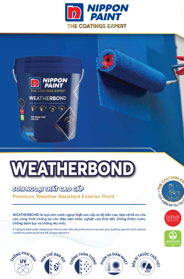 SƠN NGOẠI THẤT NIPPON WEATHERBOND-18L (SƠN NIPPON DỰ ÁN)