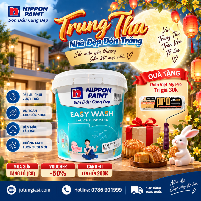 SƠN NỘI THẤT NIPPON EASY WASH-15L