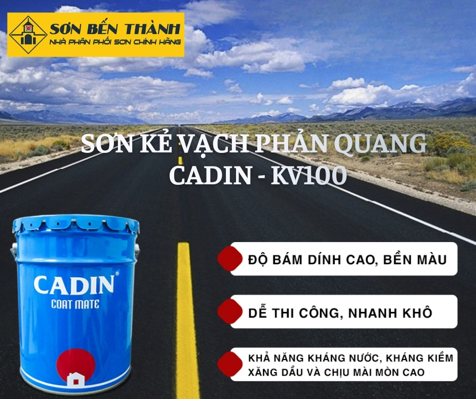 SƠN CADIN KẺ VẠCH PHẢN QUANG HỆ DUNG MÔI – KV100