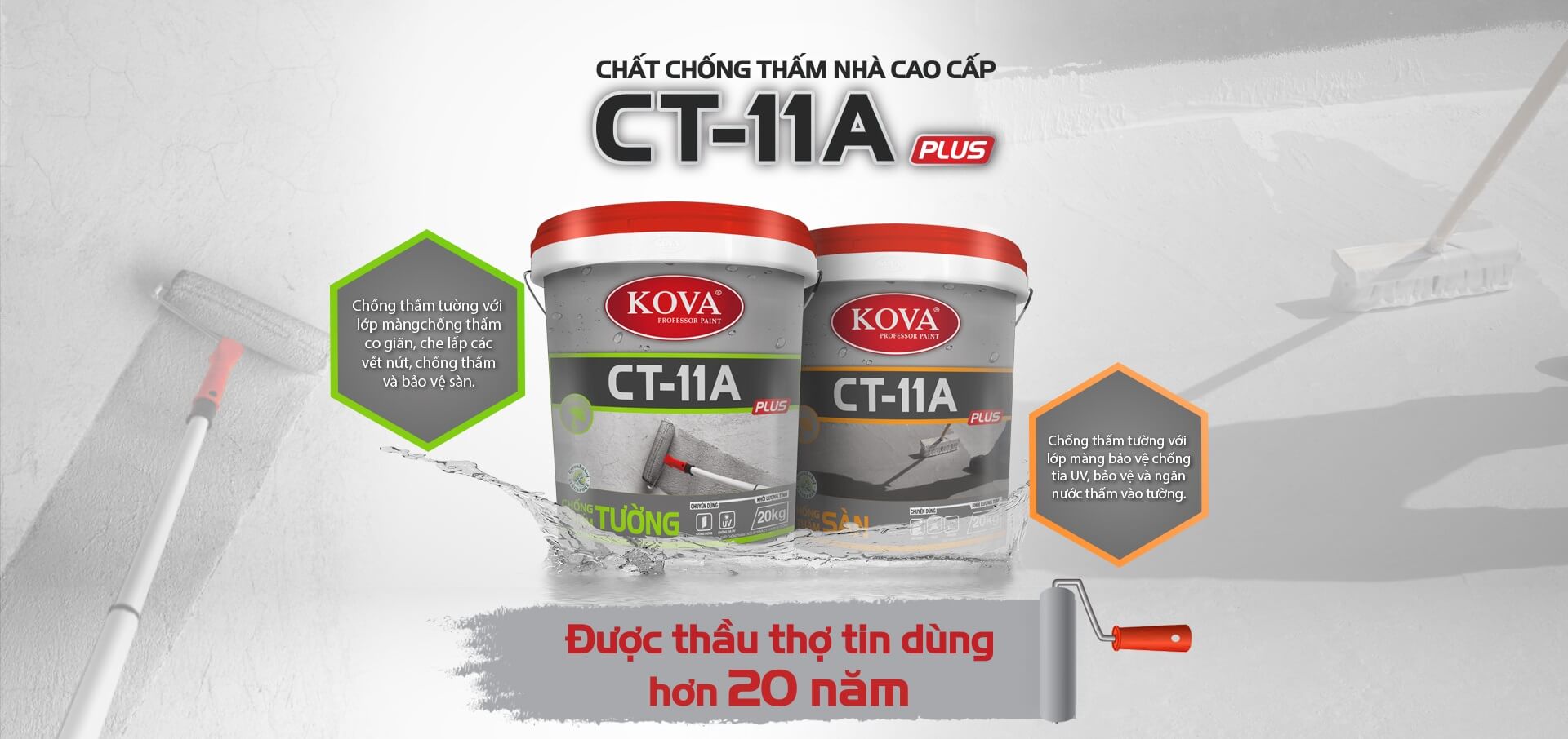 CHỐNG THẤM SÀN KOVA CT-11A-22KG