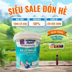 SƠN NỘI THẤT NIPPON EASY WASH-15L
