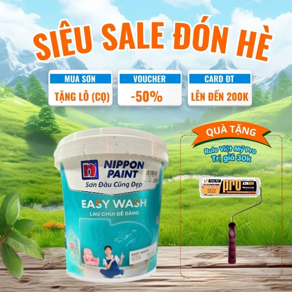 SƠN NỘI THẤT NIPPON EASY WASH-15L