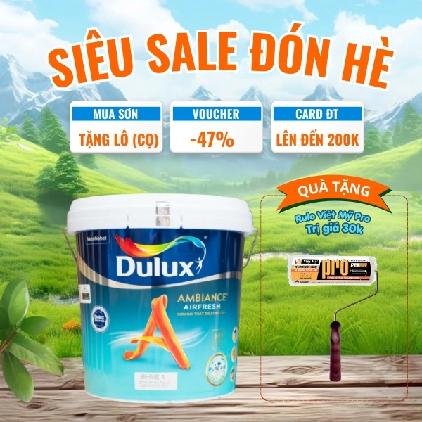 Sơn Nội Thất Siêu Cao Cấp Dulux Ambiance Airfresh-15L 68A