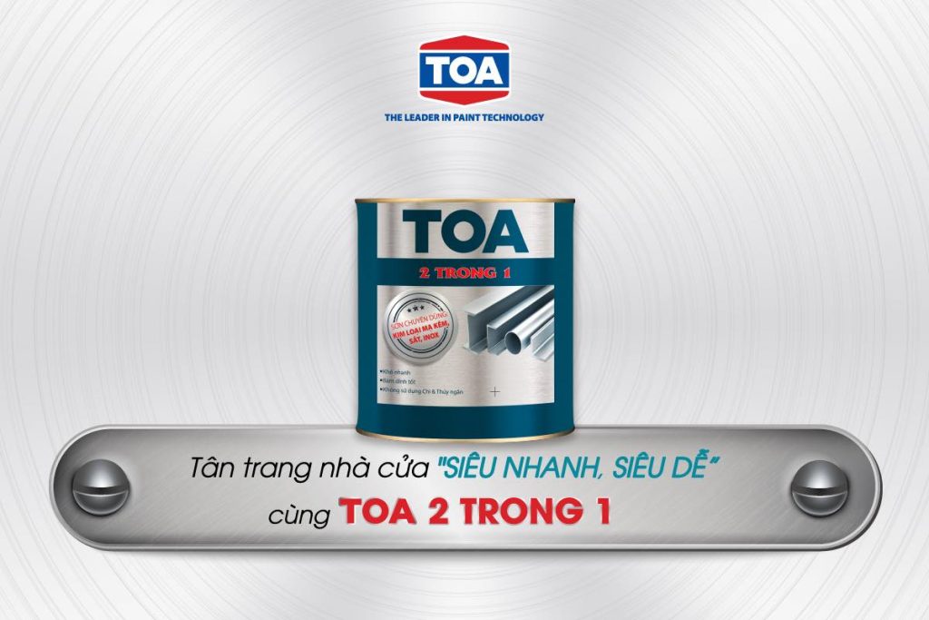 Sơn Dầu Cho Sắt, Kẽm Toa 2in1