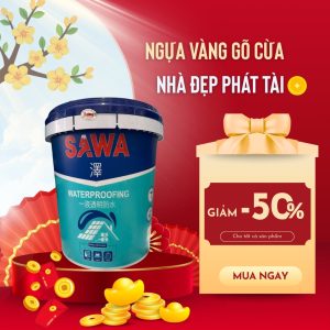 KEO CHỐNG THẤM SAWA-17KG (KEO CHỐNG THẤM TRONG SUỐT)