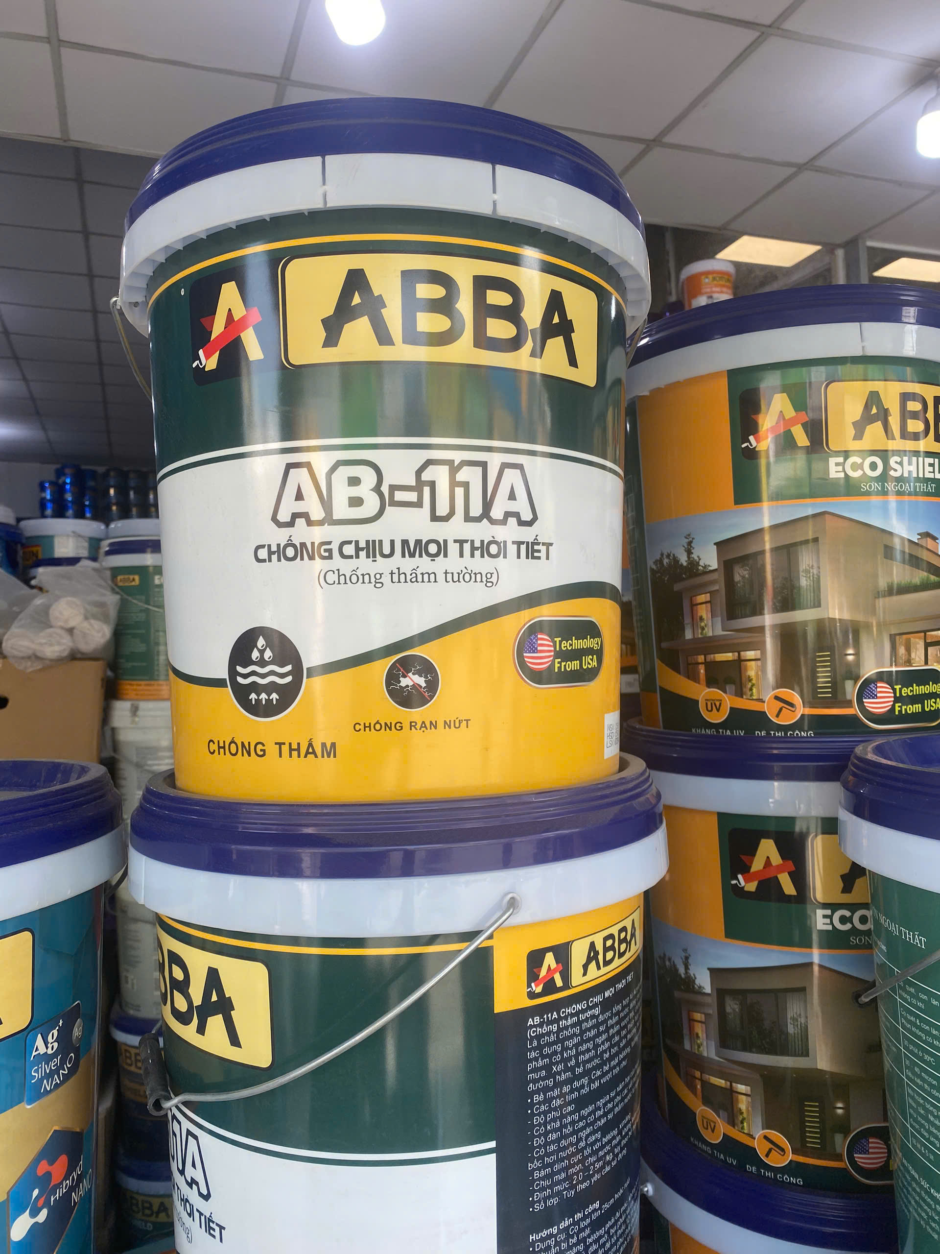 Sơn Chống Thấm Tường AB-11A ABBA ( Pha xi măng)