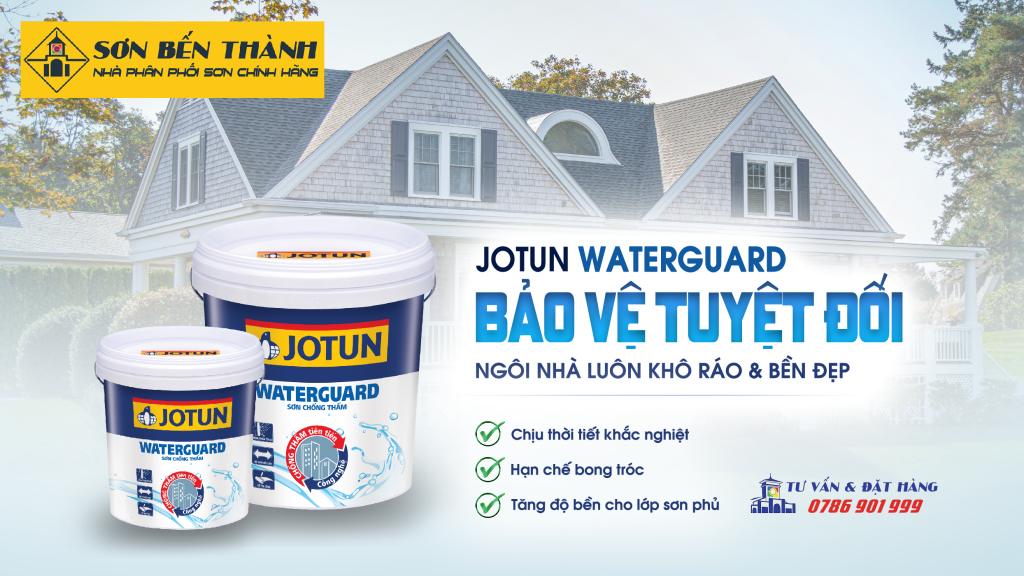 Sơn Chống Thấm Jotun WaterGuard – Giải Pháp Bảo Vệ Tường Hiệu Quả Cho Mọi Công Trình


