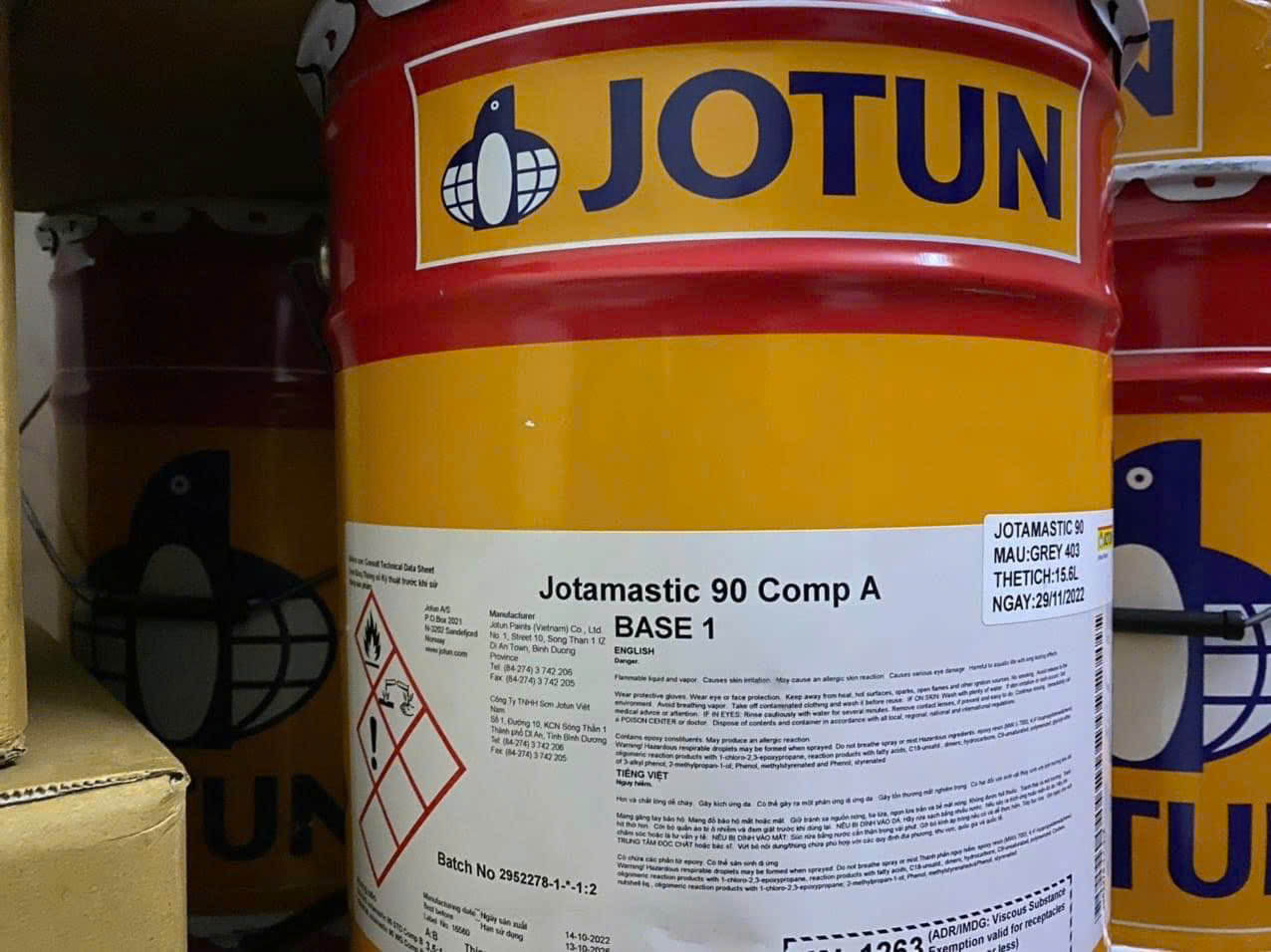 Jotun Jotamastic 90 - Epoxy chống rỉ 2 thành phần
